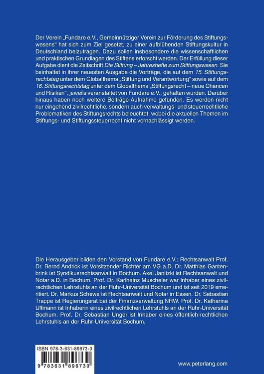 Produktbild: Die Stiftung