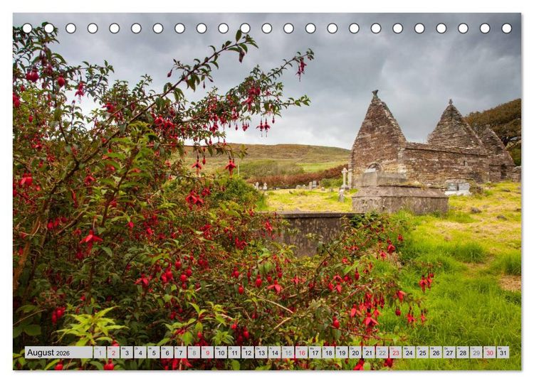 Produktbild: IRLAND - Geheimnisvolle Abteien (Tischkalender 2026 DIN A5 quer), CALVENDO Monatskalender