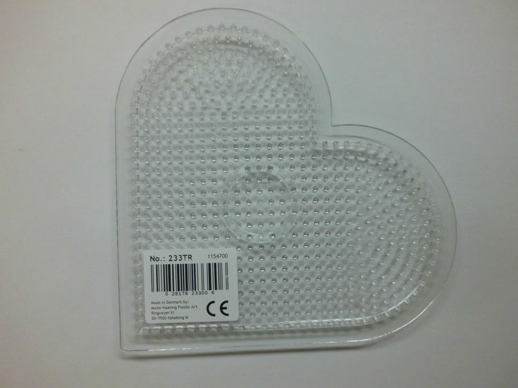 Produktbild: HAMA Stiftplatte gro&szlig;es Herz, transparent