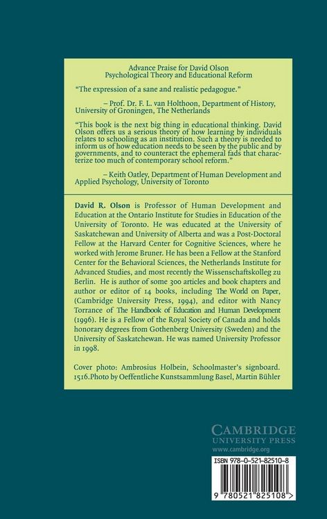 Produktbild: Psychological Theory and Educational Reform
