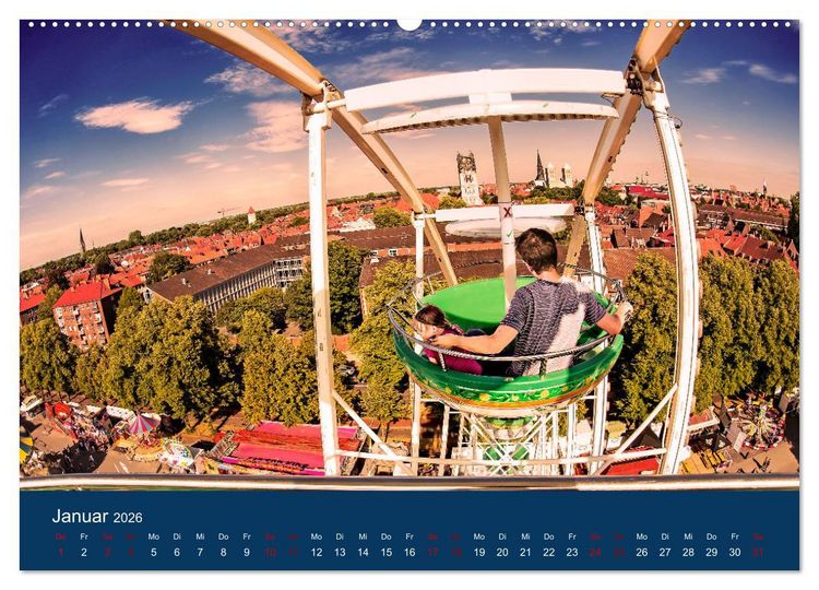 Produktbild: Abenteuer M&uuml;nster - Echt jovel! (hochwertiger Premium Wandkalender 2026 DIN A2 quer), Kunstdruck in Hochglanz