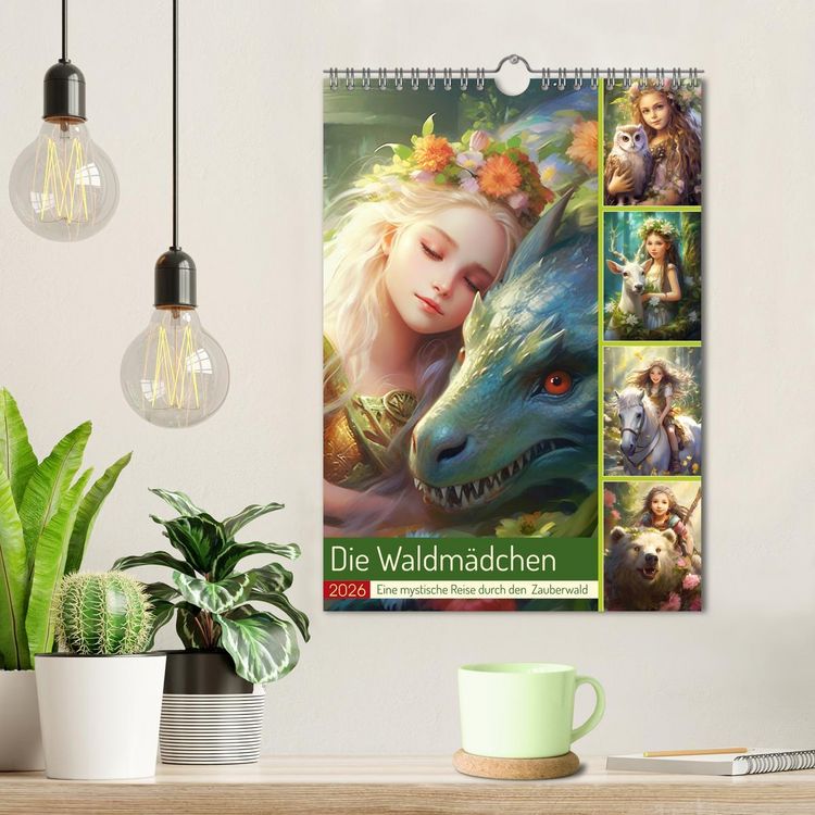 Produktbild: Die Waldm&auml;dchen. Eine mystische Reise durch den Zauberwald (Wandkalender 2026 DIN A4 hoch), CALVENDO Monatskalender