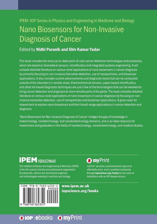 Produktbild: Nano Biosensors for Non-Invasive Diagnosis of Cancer