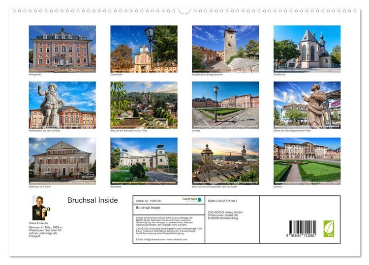 Produktbild: Bruchsal Inside (hochwertiger Premium Wandkalender 2026 DIN A2 quer), Kunstdruck in Hochglanz