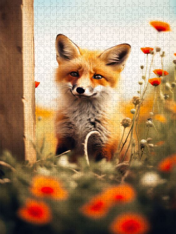 Produktbild: CALVENDO Puzzle Rotfuchs im Sommer | 2000 Teile Lege-Gr&ouml;&szlig;e 90x67cm Foto-Puzzle f&uuml;r gl&uuml;ckliche Stunden