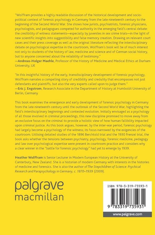 Produktbild: Forensic Psychology in Germany