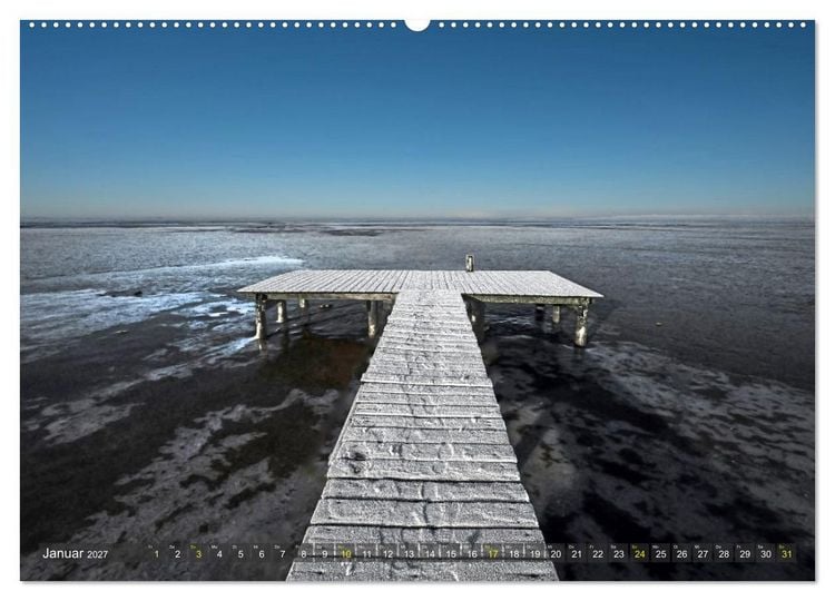 Produktbild: Stille Weiten (hochwertiger Premium Wandkalender 2027 DIN A2 quer), Kunstdruck in Hochglanz