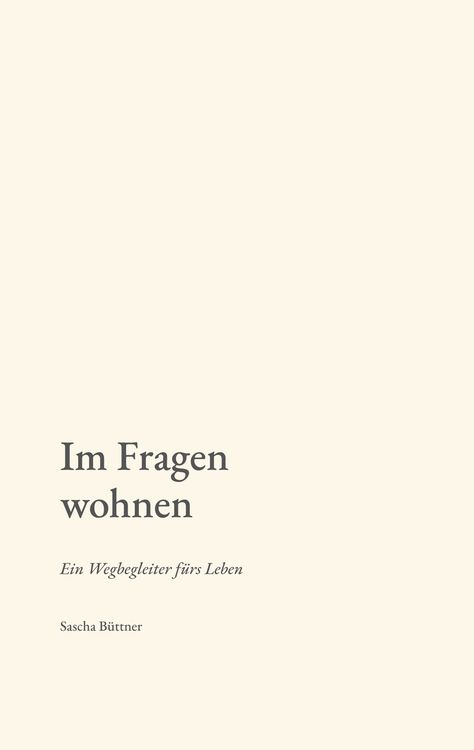 Produktbild: Im Fragen wohnen