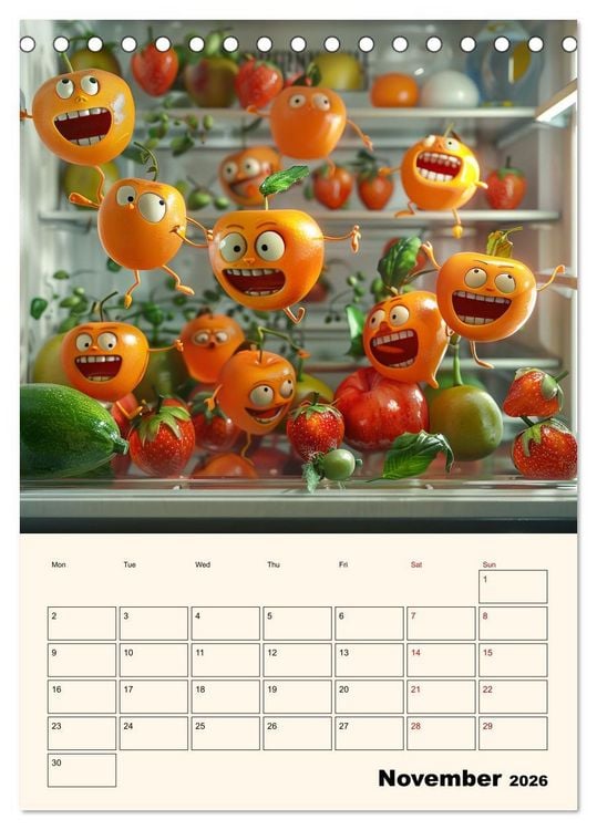 Produktbild: The Light ist still on in the Fridge (Desk Calendar 2026 DIN A5 portrait), CALVENDO 12 Month DeskCalendar