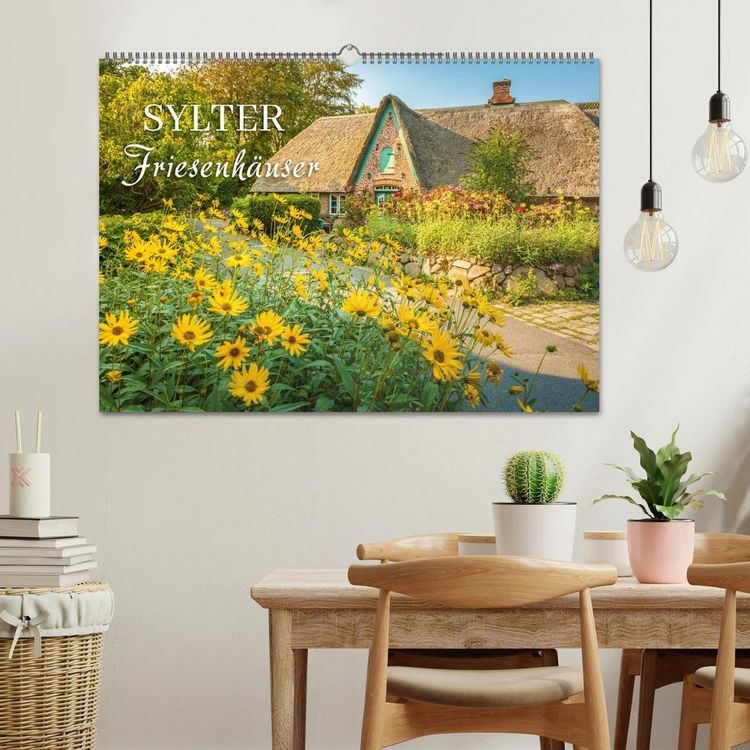 Produktbild: Sylter Friesenh&auml;user (Wandkalender 2026 DIN A2 quer), CALVENDO Monatskalender