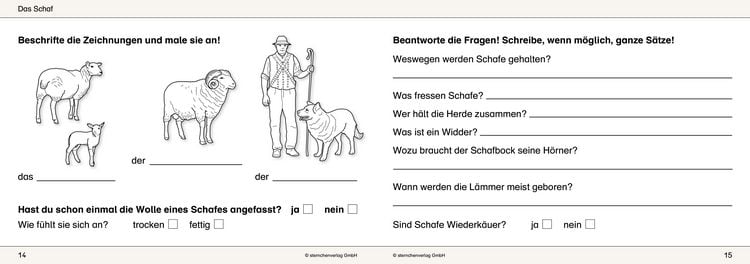 Produktbild: Ich kenne Haus- und Hoftiere - Schülerarbeitsheft für die 2. bis 4. Klasse