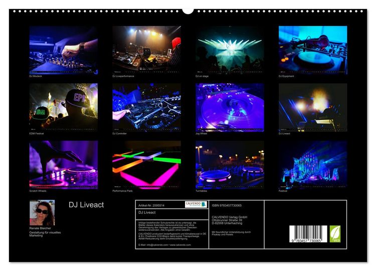 Produktbild: DJ Liveact (hochwertiger Premium Wandkalender 2026 DIN A2 quer), Kunstdruck in Hochglanz