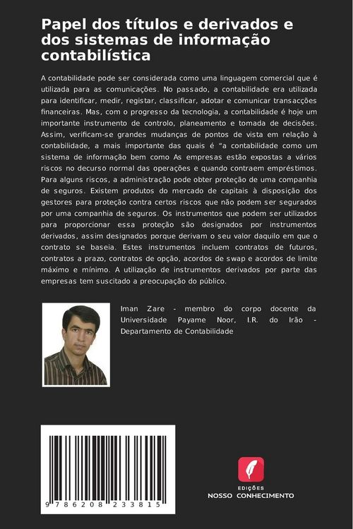 Produktbild: Papel dos t&iacute;tulos e derivados e dos sistemas de informa&ccedil;&atilde;o contabil&iacute;stica