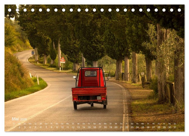 Produktbild: Traumblicke Toskana - Licht, Land, Leben (Tischkalender 2026 DIN A5 quer), CALVENDO Monatskalender
