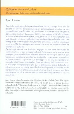 Produktbild: Culture et communication: convergences th&eacute;oriques et lieux de