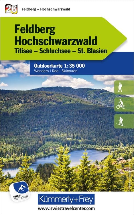 Produktbild: Kümmerly+Frey Outdoorkarte Deutschland 26 Feldberg, Hochschwarzwald 1:35.000