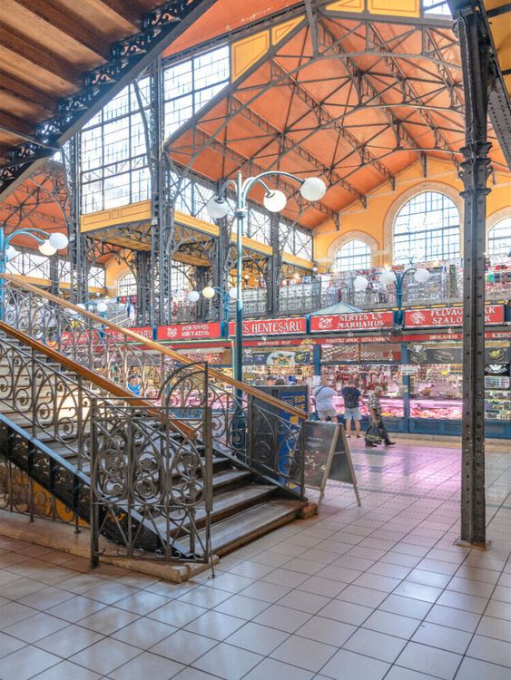 Produktbild: CALVENDO Puzzle Gro&szlig;e Markthalle in Budapest im Stadtteil Pest | 1000 Teile Lege-Gr&ouml;&szlig;e 64x48cm Foto-Puzzle f&uuml;r gl&uuml;ckliche Stunden