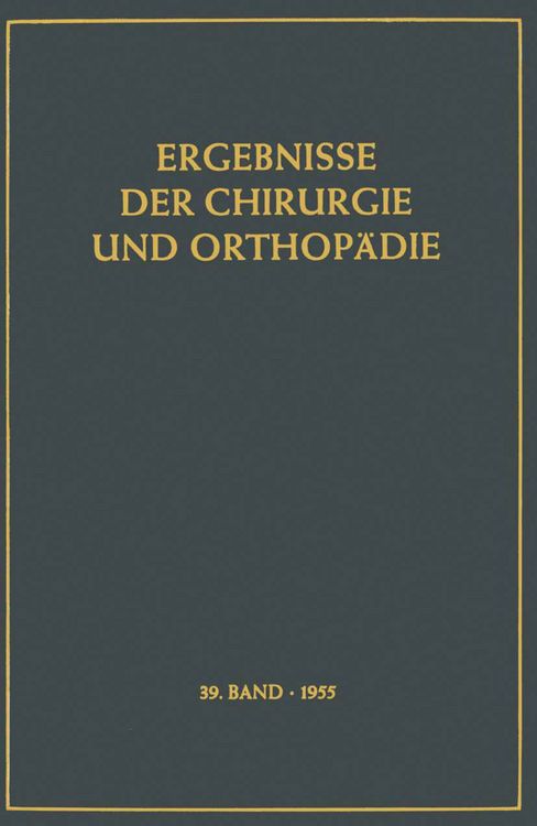 Produktbild: Ergebnisse der Chirurgie und Orthop&auml;die