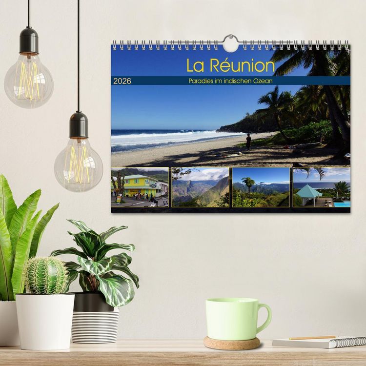 Produktbild: La R&eacute;union - Paradies im indischen Ozean (Wandkalender 2026 DIN A4 quer), CALVENDO Monatskalender