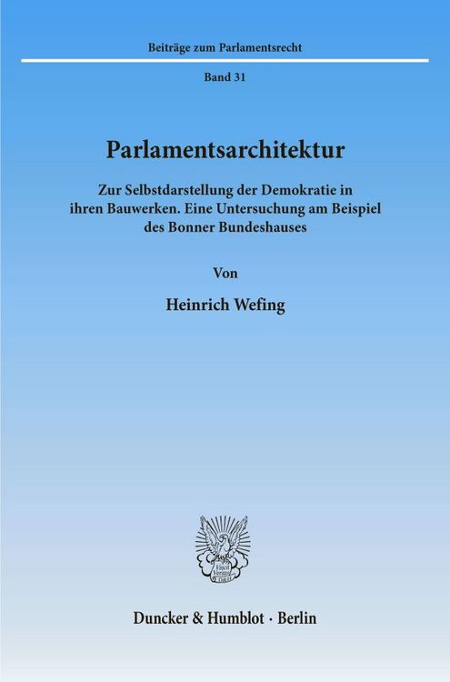 Produktbild: Parlamentsarchitektur.
