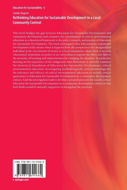 Produktbild: Rethinking Education for Sustainable Development in a Local Community Context