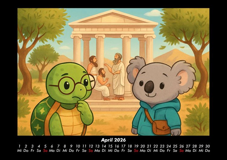 Produktbild: Taz & Kiki - Eine Reise durch die Zeit 2026 Fotokalender DIN A3