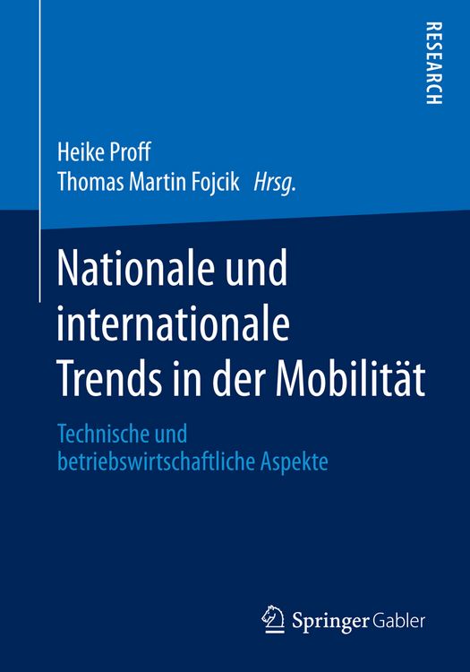 Produktbild: Nationale und internationale Trends in der Mobilit&auml;t