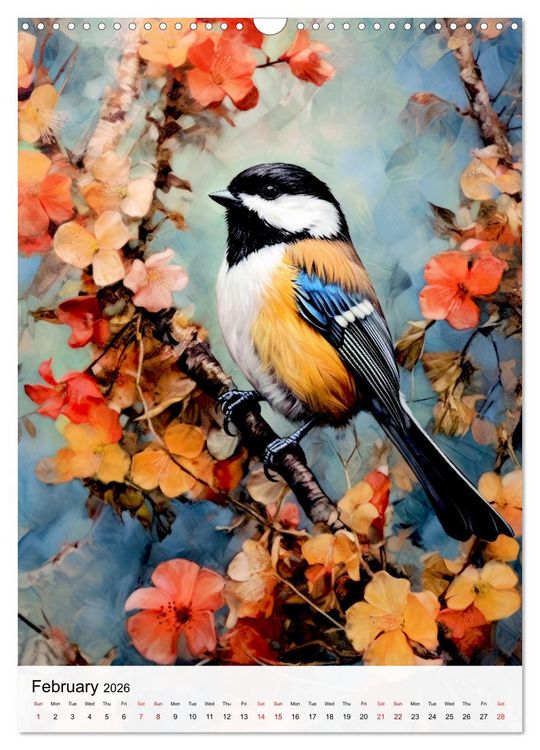 Produktbild: Birds in Living Color (Wall Calendar 2026 DIN A3 portrait), CALVENDO 12 Month Wall Calendar