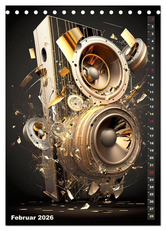 Produktbild: LAUT STARK EXPLOSIV (Tischkalender 2026 DIN A5 hoch), CALVENDO Monatskalender