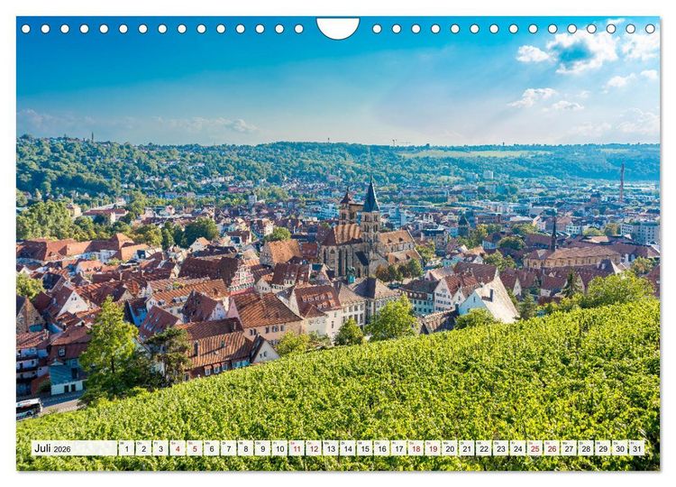 Produktbild: Ein Spaziergang durch Esslingen (Wandkalender 2026 DIN A4 quer), CALVENDO Monatskalender