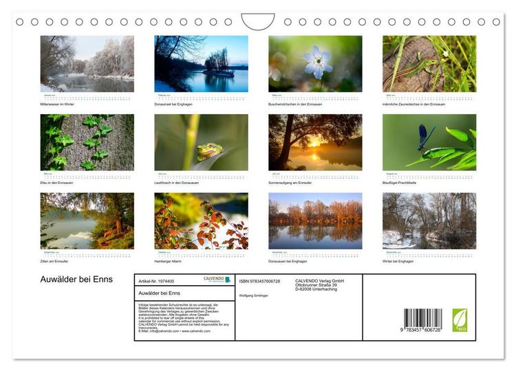 Produktbild: Auw&auml;lder bei Enns (Wandkalender 2026 DIN A4 quer), CALVENDO Monatskalender