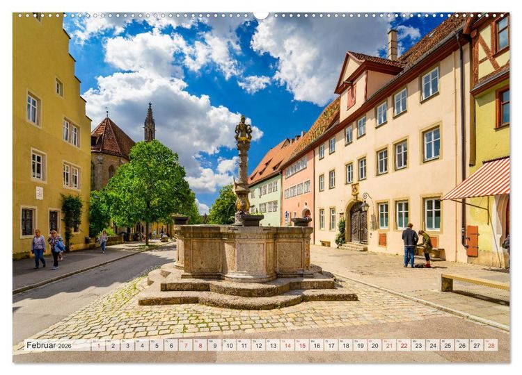 Produktbild: Rothenburg ob der Tauber Impressionen (hochwertiger Premium Wandkalender 2026 DIN A2 quer), Kunstdruck in Hochglanz