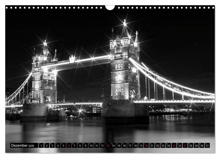 Produktbild: LONDON Stadtansichten (Wandkalender 2026 DIN A3 quer), CALVENDO Monatskalender