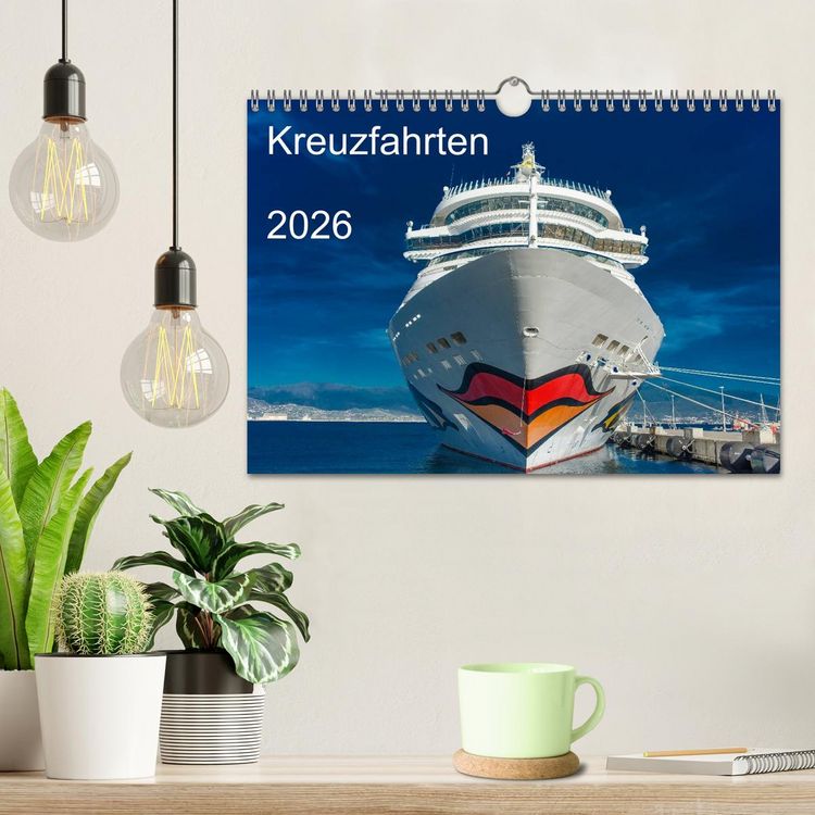 Produktbild: Kreuzfahrten 2026 (Wandkalender 2026 DIN A4 quer), CALVENDO Monatskalender