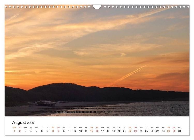 Produktbild: Wieder an der Nordsee (Wandkalender 2026 DIN A3 quer), CALVENDO Monatskalender
