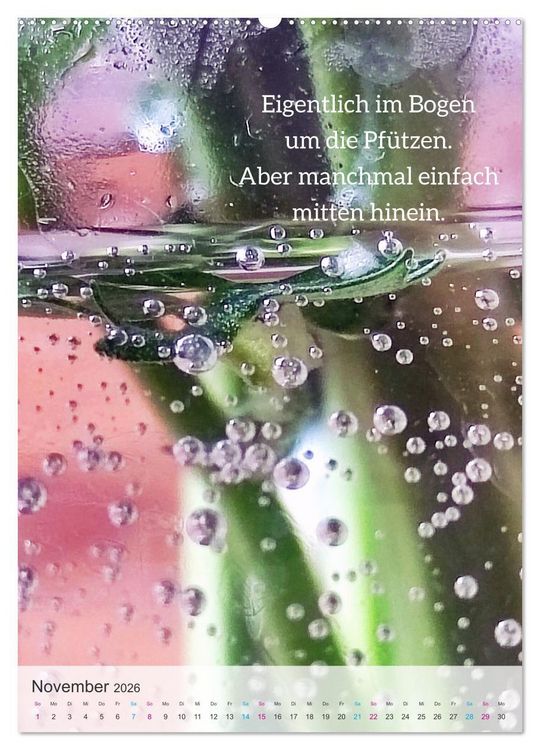 Produktbild: Manchmal - Poetische Momentaufnahmen (Wandkalender 2026 DIN A2 hoch), CALVENDO Monatskalender