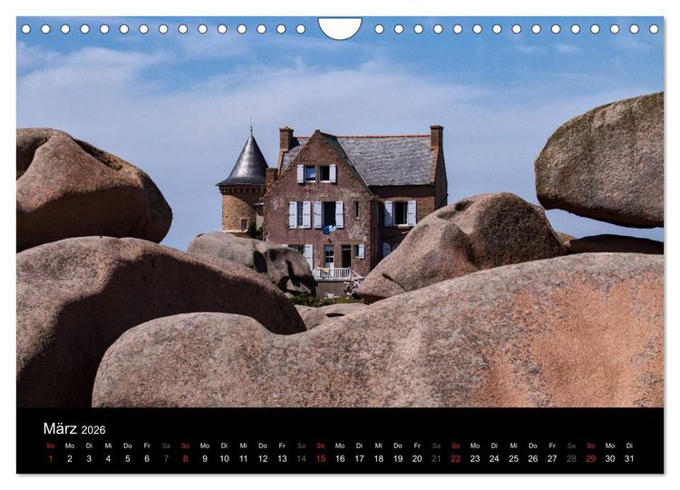Produktbild: Bretagne - Fotoreise von der Cote de Granit Rose zur Ile de Brehat (Wandkalender 2026 DIN A4 quer), CALVENDO Monatskalender