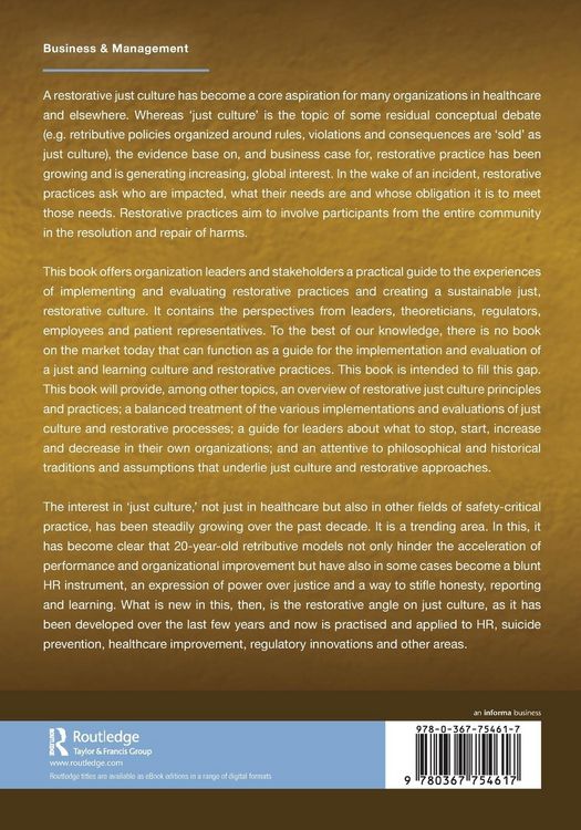 Produktbild: Restorative Just Culture in Practice
