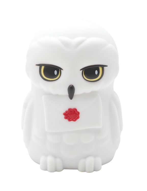 Produktbild: Hedwig 3D Design wei&szlig; glatt beleuchtetes Taschen-Nachtlicht