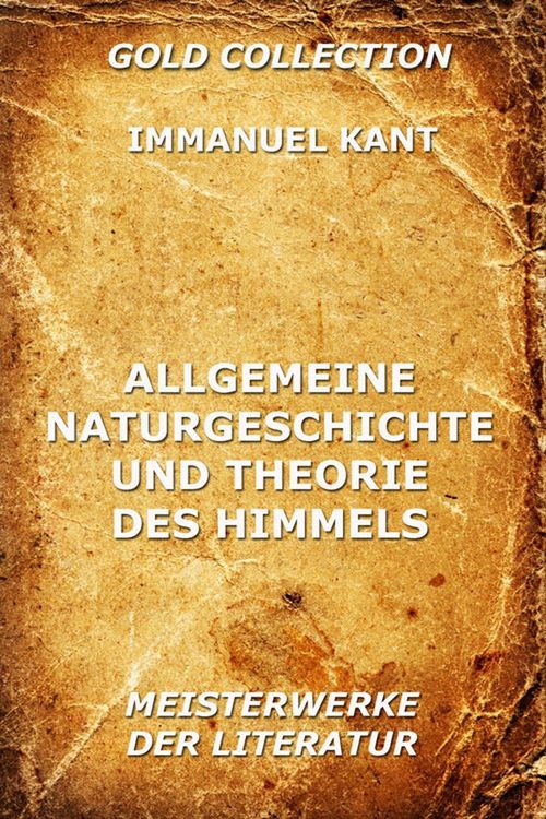 Produktbild: Allgemeine Naturgeschichte und Theorie des Himmels