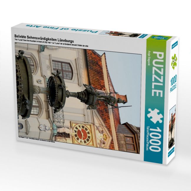 Produktbild: CALVENDO Puzzle Beliebte Sehensw&uuml;rdigkeiten L&uuml;neburgs | 1000 Teile Lege-Gr&ouml;&szlig;e 64x48cm Foto-Puzzle f&uuml;r gl&uuml;ckliche Stunden