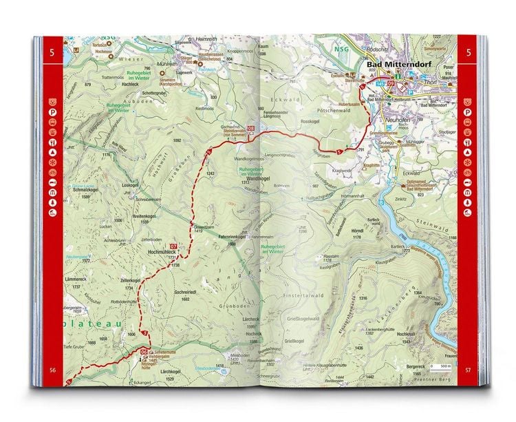 Produktbild: KOMPASS Wanderf&uuml;hrer Dachstein-Rundwanderweg, 8 Etappen mit Extra-Tourenkarte