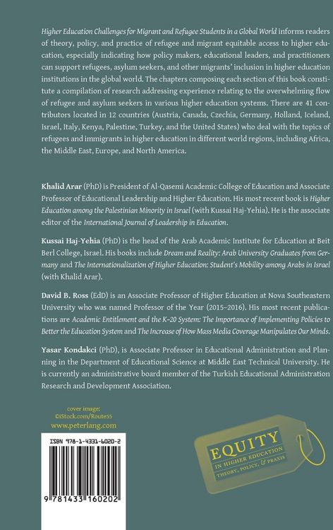 Produktbild: Higher Education Challenges for Migrant and Refugee Students in a Global World