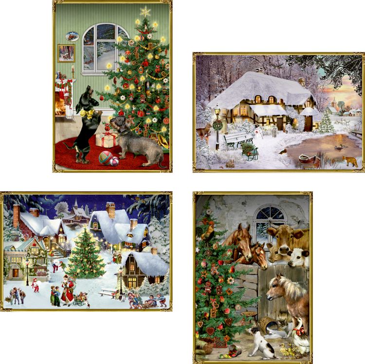 Produktbild: Mini-Adventskalender &ndash; Nostalgische Weihnachtswelt