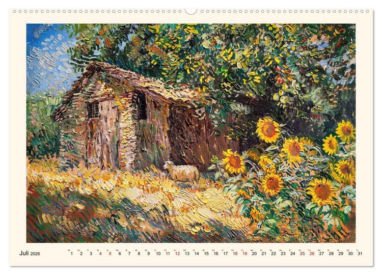 Produktbild: Vincents Jahr (Wandkalender 2026 DIN A2 quer), CALVENDO Monatskalender