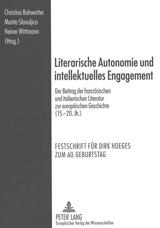 Produktbild: Literarische Autonomie und intellektuelles Engagement