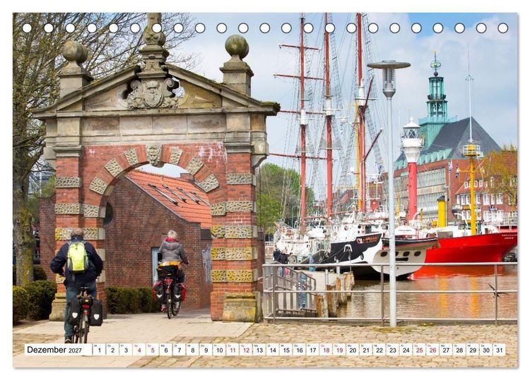 Produktbild: Radland Deutschland - Niedersachsen (Tischkalender 2027 DIN A5 quer), CALVENDO Monatskalender