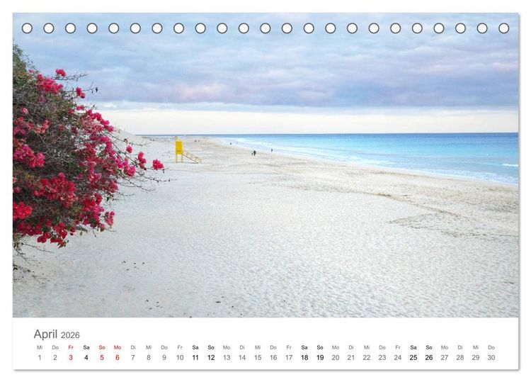 Produktbild: Fuerteventura - die W&uuml;steninsel der Kanaren (Tischkalender 2026 DIN A5 quer), CALVENDO Monatskalender
