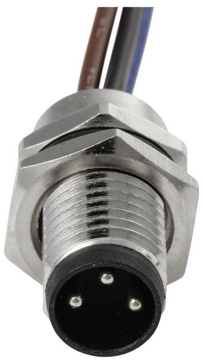 Produktbild: TRU COMPONENTS TC-13751896 Anschlussleitung M8 x 1 Stecker, gerade 0.2 m Polzahl Sensoren: 3 1 St.