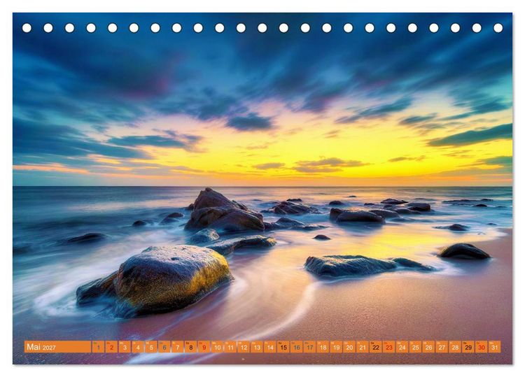 Produktbild: Ostsee in Langzeitbelichtung (Tischkalender 2027 DIN A5 quer), CALVENDO Monatskalender
